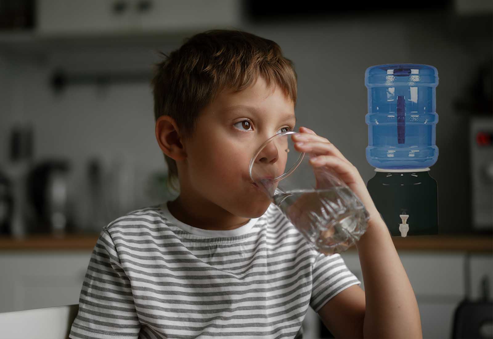 Boy with Ceramic Water well